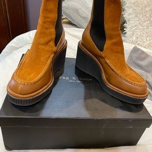 Beautiful Rag & Bone wedge booties